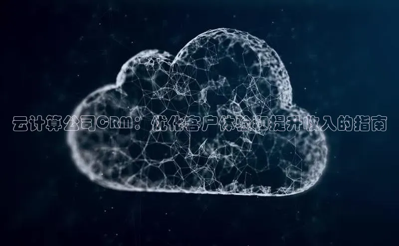 金年会官网登录入口滴滴出行云计算公司CRM：优化客户体验和提升收入的指南
